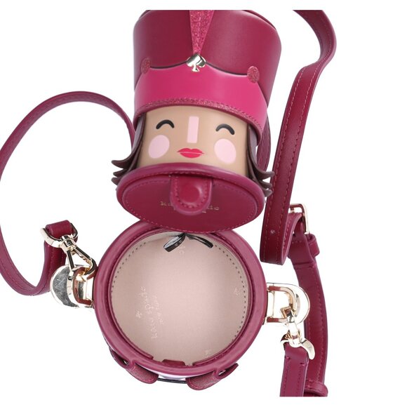 Kate Spade 3D Nutcracker Purple Leather Crossbody KJ074 Novelty - Picture 6 of 6